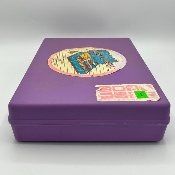 Vintage 1987 Class Case Divided Pencil School Supplies Plastic Case Made in USA - Picture 8 of 12